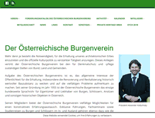 Tablet Screenshot of burgenverein.at